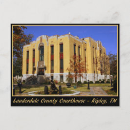 Lauderdale County Courthouse - Ripley, TN Briefkaart