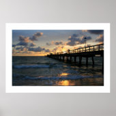 Lauderdale Pier Silhouettes Poster (Voorkant)