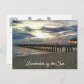 Lauderdale van het Zee, Florida - Anglins Briefkaart (Voorkant / Achterkant)