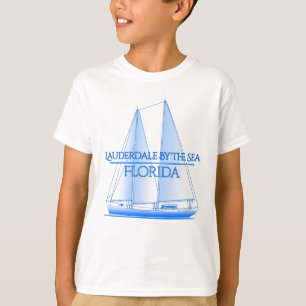 Lauderdale van het Zee Kustzang Sailing Sai T-shirt