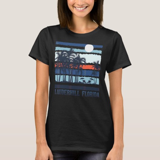  Lauderhill Florida Summer 70s 80s Beach So T-shirt (Voorkant)