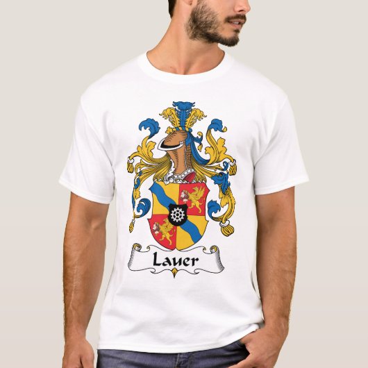 Lauer Family Crest T-shirt (Voorkant)
