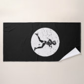 Läuferin trainiert für die nächste Langstrecke Badhanddoek (Badhanddoek)