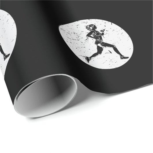 Läuferin trainiert für die nächste Langstrecke Cadeaupapier (Rol Hoek)