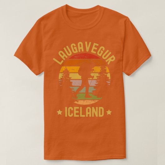 LAUGAVEGUR Hiking IJsland T-shirt (Design voorkant)