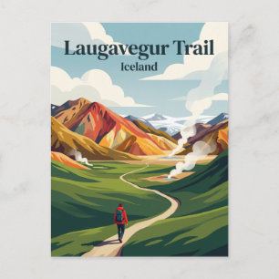Laugavegur Trail IJsland Briefkaart