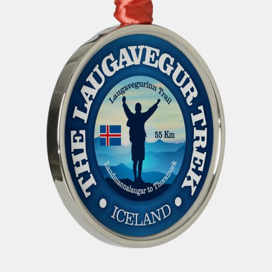 Laugavegur Trek Metalen Ornament (Rechts)