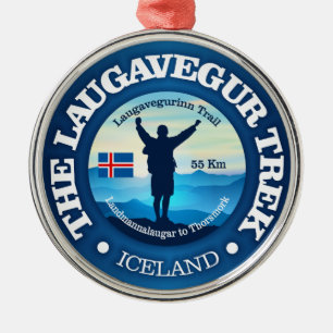 Laugavegur Trek Metalen Ornament