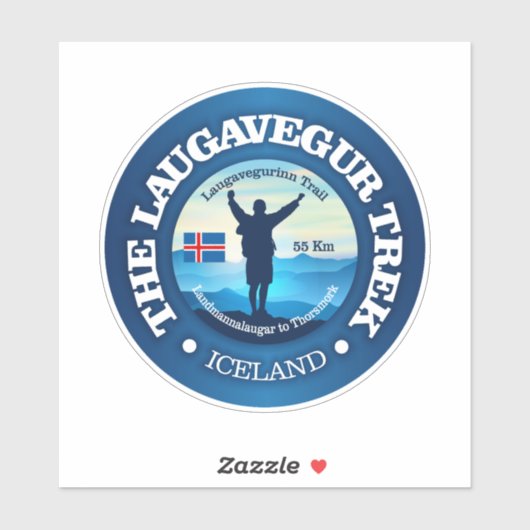 Laugavegur Trek Sticker (Vel)