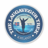 Laugavegur Trek Sticker (Voorkant)