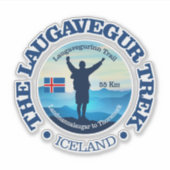 Laugavegur Trek Sticker (Voorkant)