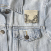 Laugenour residentie, Woodland Vierkante Button 5,1 Cm (In situ)