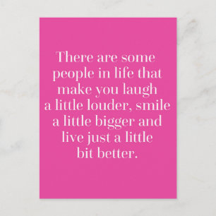Laugh A Little Louder Quote Briefkaart