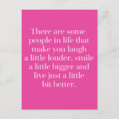 Laugh A Little Louder Quote Briefkaart (Voorkant)