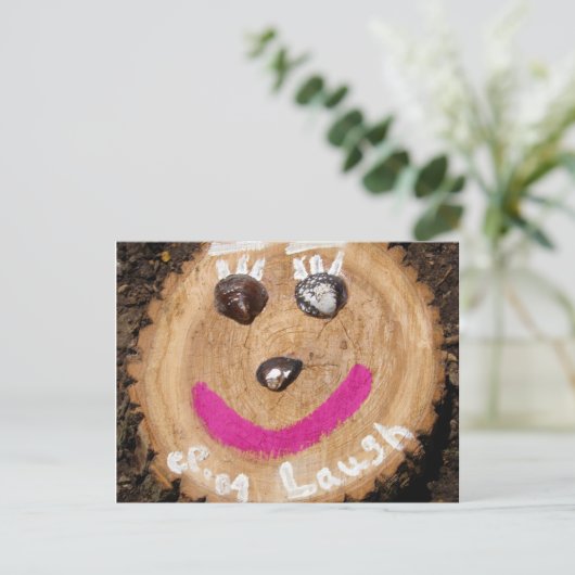 Laugh Briefkaart (Staand voorkant)