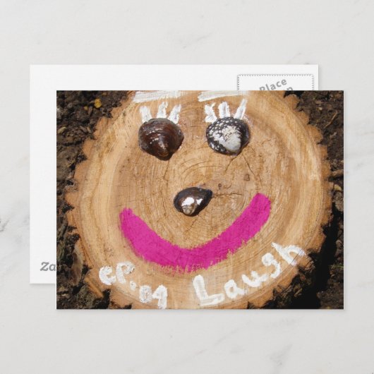 Laugh Briefkaart (Voorkant / Achterkant)