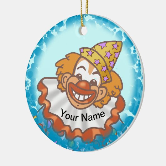 Laugh Clown Face Keramisch Ornament (Links)