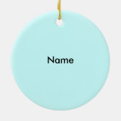 Laugh Clown Face Keramisch Ornament (Achterkant)