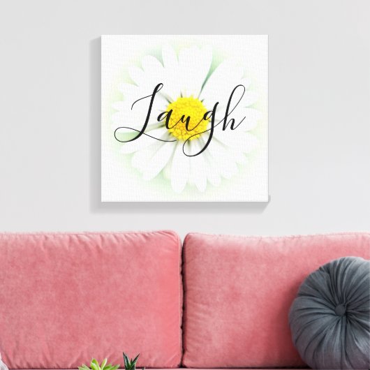 Laugh Daisy Canvas Afdruk (Insitu (Woonkamer))