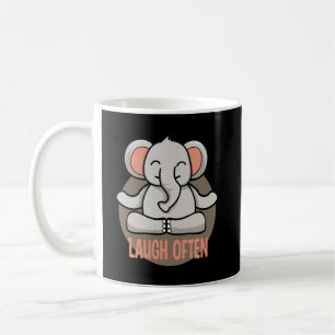 Laugh doet vaak een olifant uit de baby van Kawaii Koffiemok