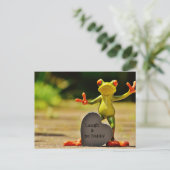 Laugh en Be Happy Frog Briefkaart (Staand voorkant)