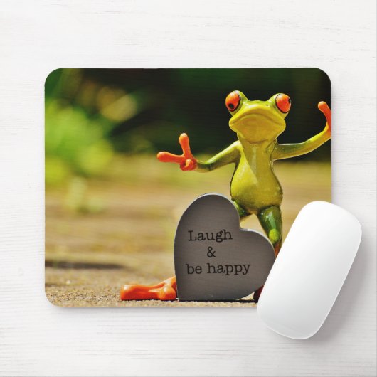 Laugh en Be Happy Frog Muismat (Met muis)
