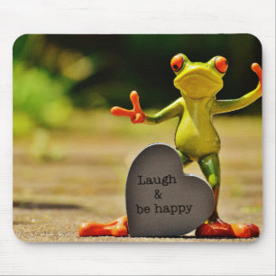 Laugh en Be Happy Frog Muismat