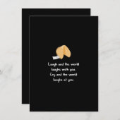 Laugh en Cry Notitiekaartje (Voorkant / Achterkant)