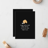 Laugh en Cry Notitiekaartje (Voorkant / Achterkant in situ)