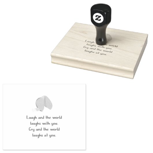 Laugh en Cry Rubberstempel (Gestempeld)