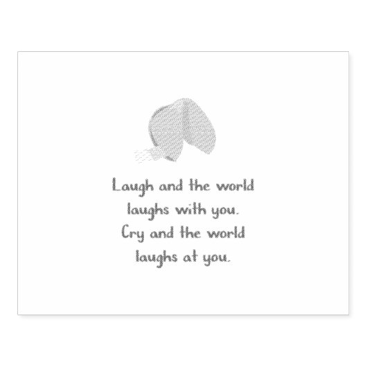 Laugh en Cry Rubberstempel (Afrduk)