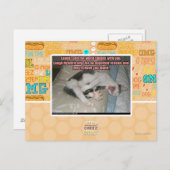 Laugh en de wereld lachen met je uit briefkaart (Voorkant / Achterkant)