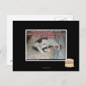 Laugh en de wereld lachen met je uit briefkaart (Voorkant / Achterkant)