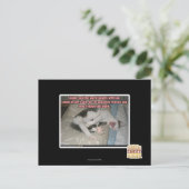 Laugh en de wereld lachen met je uit briefkaart (Staand voorkant)