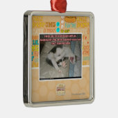 Laugh en de wereld lachen met je uit metalen ornament (Rechts)