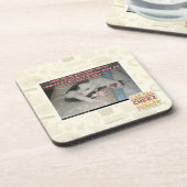 Laugh en de wereld lachen met je uit onderzetter (Linkerzijde)