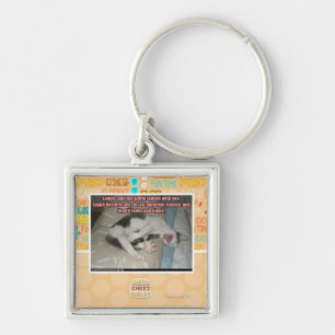 Laugh en de wereld lachen met je uit sleutelhanger