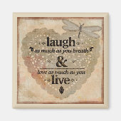 Laugh en Live Magneet (Voorkant)