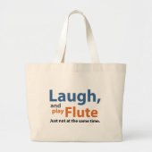 Laugh en Play Flute Grote Tote Bag (Voorkant)