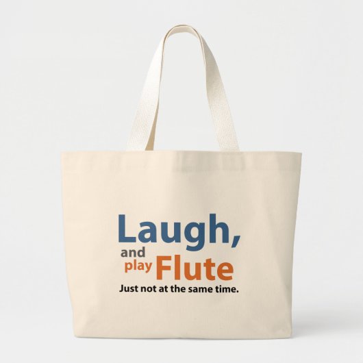 Laugh en Play Flute Grote Tote Bag (Voorkant)