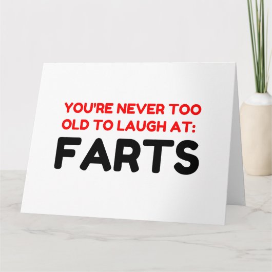 Laugh Farts Bedankkaart (Voorkant)
