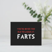 Laugh Farts Briefkaart (Staand voorkant)