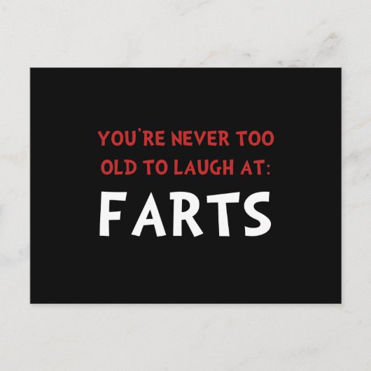 Laugh Farts Briefkaart (Voorkant)