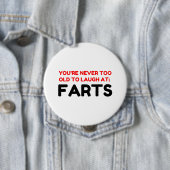 Laugh Farts Ronde Button 4,0 Cm (In situ)