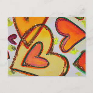 Laugh Hearts Crossing Briefkaart