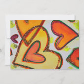 Laugh Hearts Crossing Douane Uitnodiging of Uitnod (Voorkant)