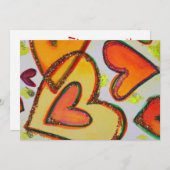 Laugh Hearts Crossing Douane Uitnodiging of Uitnod (Voorkant / Achterkant)