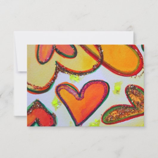 Laugh Hearts Garden Small Invites of Invites Kaart (Voorkant)