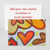 Laugh Hearts Garden Small Invites of Invites Kaart (Voorkant / Achterkant)