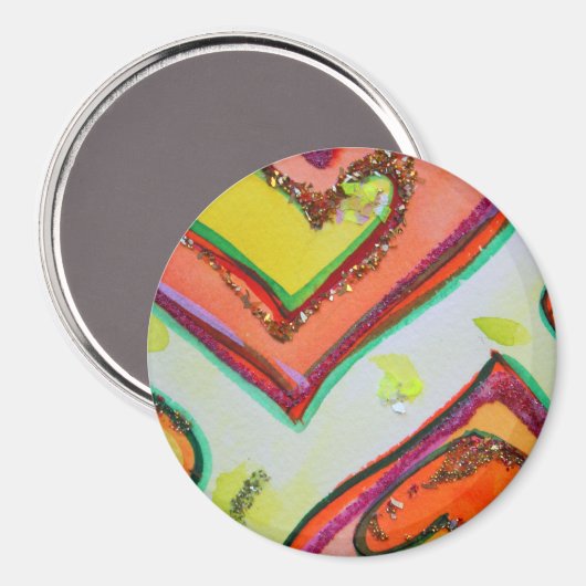 Laugh Hearts Magnet (Voorkant / Achterkant)